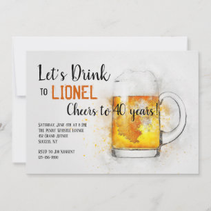 Uitnodiging voor een mok bier