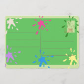 Uitnodiging voor een Monster Bash-feestje (Achterkant)