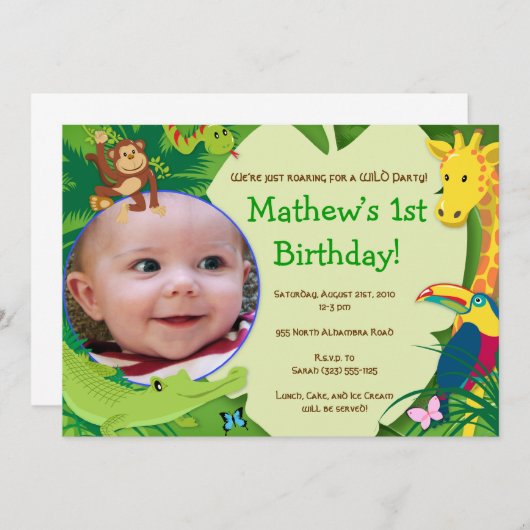 Uitnodiging voor een of andere Fun-partij (Voorkant / Achterkant)