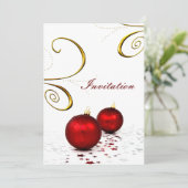 uitnodiging voor een ornament voor winterbruiloft (Staand voorkant)