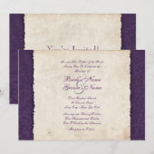 Uitnodiging voor een Paars-landhuwelijk (Voorkant / Achterkant)