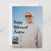 Uitnodiging voor een pensioenfeest (Voorkant)