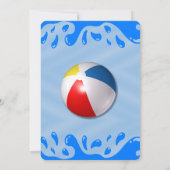 uitnodiging voor een poolparty voor kinderen (Achterkant)