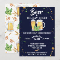 Uitnodiging voor een Pub Style Holiday Party