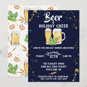 Uitnodiging voor een Pub Style Holiday Party
