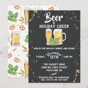 Uitnodiging voor een Pub Style Holiday Party