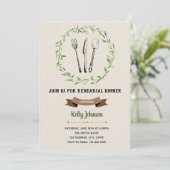 Uitnodiging voor een repetitief diner (Staand voorkant)