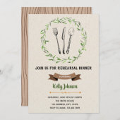 Uitnodiging voor een repetitief diner (Voorkant / Achterkant)