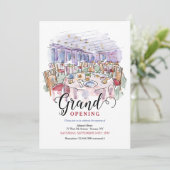 Uitnodiging voor een restaurantbezoek (Staand voorkant)