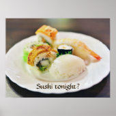 Uitnodiging voor een romantisch diner poster (Voorkant)