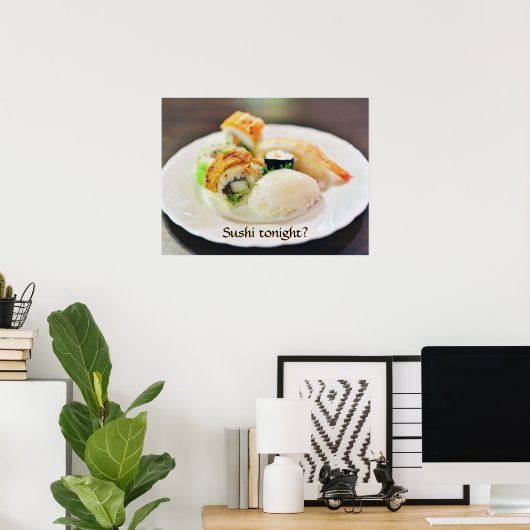 Uitnodiging voor een romantisch diner poster (Thuiskantoor)