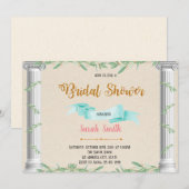 Uitnodiging voor een rustieke Griekse themaparty (Voorkant / Achterkant)