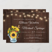 uitnodiging voor een rustige florale bruiloft (Voorkant / Achterkant)