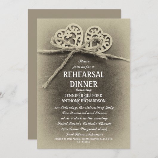 uitnodiging voor een rustige repetitie (Voorkant / Achterkant)