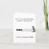 Uitnodiging voor een slaapfeestje met Tuxedo Cat S (Achterkant)