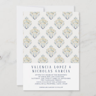 Uitnodiging voor een Spaans Tile Wedding