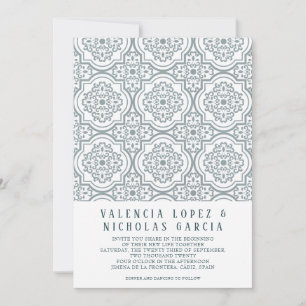 Uitnodiging voor een Spaans Tile Wedding