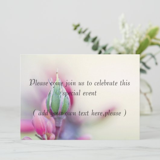 Uitnodiging voor een speciaal evenement (Staand voorkant)