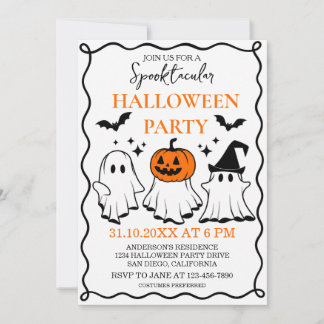 Uitnodiging voor een spectaculair Halloween-feest