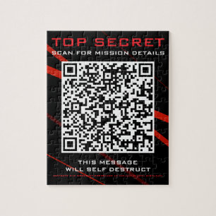 uitnodiging voor een spionagefeest legpuzzel