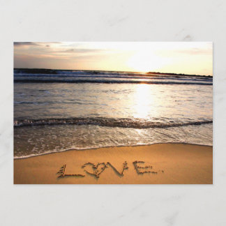 Uitnodiging voor een strandhuwelijk