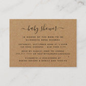 Uitnodiging voor een Ticket Baby shower van het Oo (Voorkant)