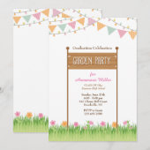 Uitnodiging voor een tuinfeest #2 (Voorkant / Achterkant)