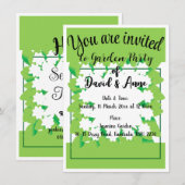 Uitnodiging voor een tuinpartij (Voorkant / Achterkant)