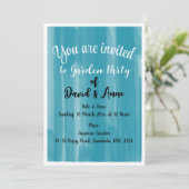 Uitnodiging voor een tuinpartij (Staand voorkant)