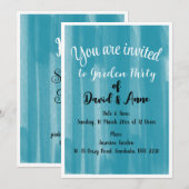 Uitnodiging voor een tuinpartij (Voorkant / Achterkant)