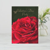 Uitnodiging voor een Valentijnsdag Party (Staand voorkant)