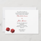 uitnodiging voor een vegas - bruiloft (Achterkant)