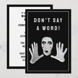 Uitnodiging voor een verrassingspartij