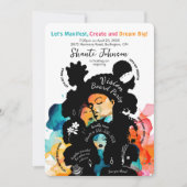 Uitnodiging voor een Vision Board Feestje (Voorkant)