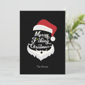 Uitnodiging voor een vrolijk kerstfeest (Staand voorkant)