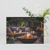 uitnodiging voor een vuurkorf (Staand voorkant)