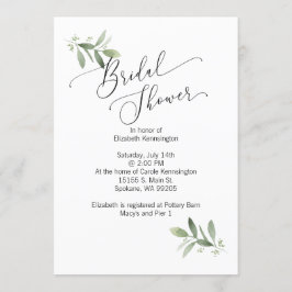 Uitnodiging voor een wedstrijd met eucalyptus