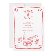Uitnodiging voor een Wine & Dine Summer Party