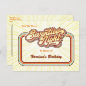 Uitnodiging voor een Zeventiger Jaren Avond (Voorkant / Achterkant)