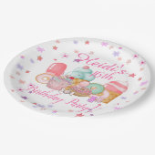 Uitnodiging voor een zoete partij, Editable Birthd Papieren Bordje (Gekanteld)