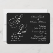 uitnodiging voor een zwarte bruiloft (Voorkant)