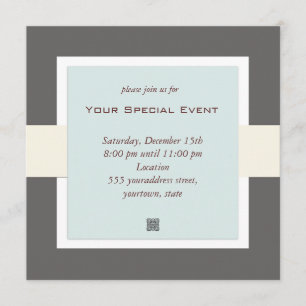 Uitnodiging voor eenvoudige en eenvoudige zakelijk