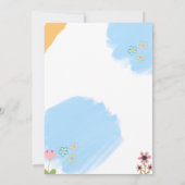 Uitnodiging voor eerste geboorte van buitenruimtes (Achterkant)