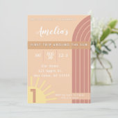 Uitnodiging voor eerste reis rond de zon (Staand voorkant)