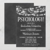 Uitnodiging voor eindexamenfeest psychologie op sc (Voorkant / Achterkant)