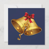 Uitnodiging voor Elegant Blue en Silver-kerstfeest (Achterkant)