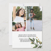 Uitnodiging voor Elegant Chic Afstuderen (Achterkant)