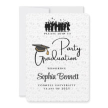 Uitnodiging voor Elegant Graduation Party