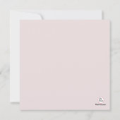 Uitnodiging voor Elegant Pink Damask (Achterkant)