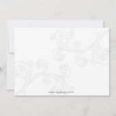 Uitnodiging voor elegante red Corporate Party (Achterkant)